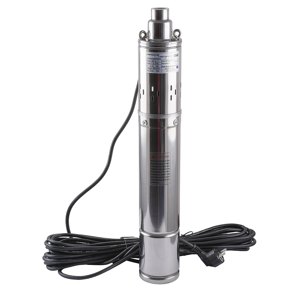 Насос свердловинний шнековий VOLKS pumpe 3,5 QGD 1,8-50-0,75кВт 3,5 дюйми + кабель 15м Тернопіль - фото 1