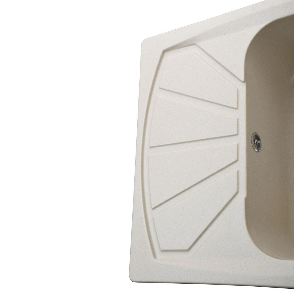 Гранітна мийка Globus Lux TANA слонова кiстка 650х500мм (000022422) Київ - фото 5