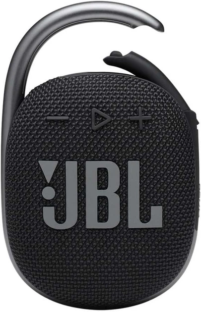 Портативна Bluetooth-колонка JBL Clip 4 Black, 5 Вт, IP67, до 10 годин, USB-C, з карабіном, чорна Київ - фото 1