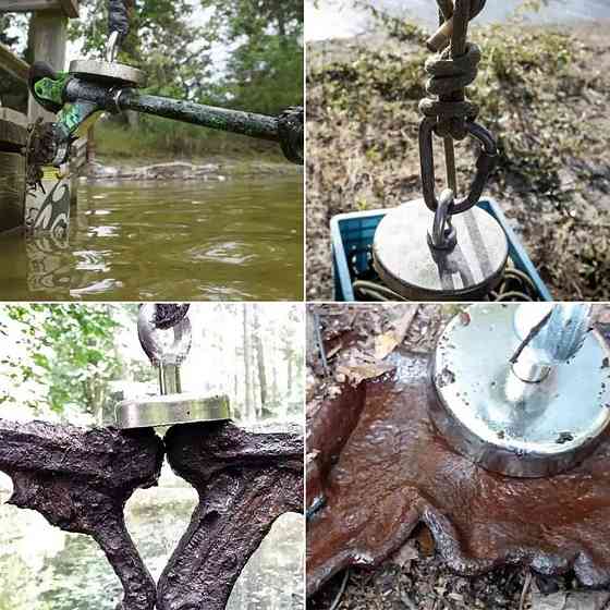 Пошуковий неодимовий магніт у корпусі з кільцем 48 мм — 75 кг SBR Київ