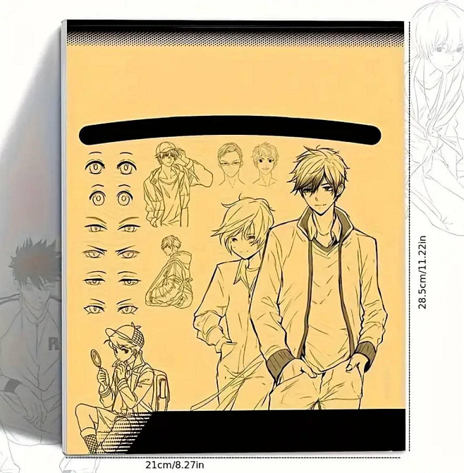 Книга для навчання малюванню аніме персонажів – лінійні контури Київ - фото 3