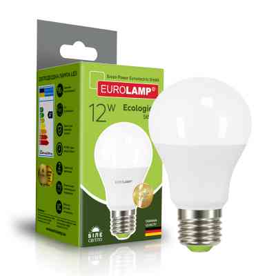 Лампочка Eurolamp LED А60 12W E27 4000K 220V (LED-A60-12274(P)) Винница