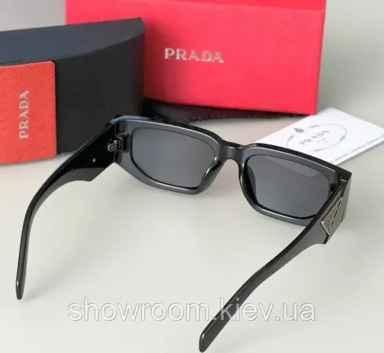 Женские брендовые солнцезащитные очки Prada (9782) black Киев