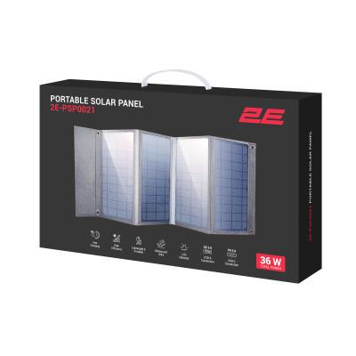 Портативна сонячна панель 2E Sun Panel 36W USB-С 20W, USB-A 18W (2E-PSP0021) Вінниця - фото 4