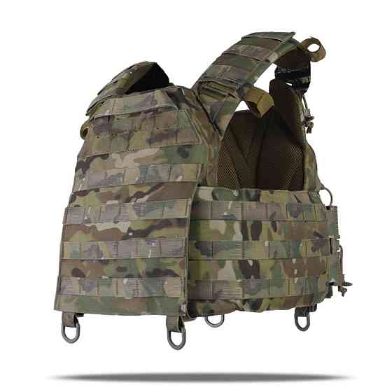 Військовий розвантажувальний жилет kiborg  тактична плитоноска мультикам  з швидким скиданням матеріал кордура   WAR Львів