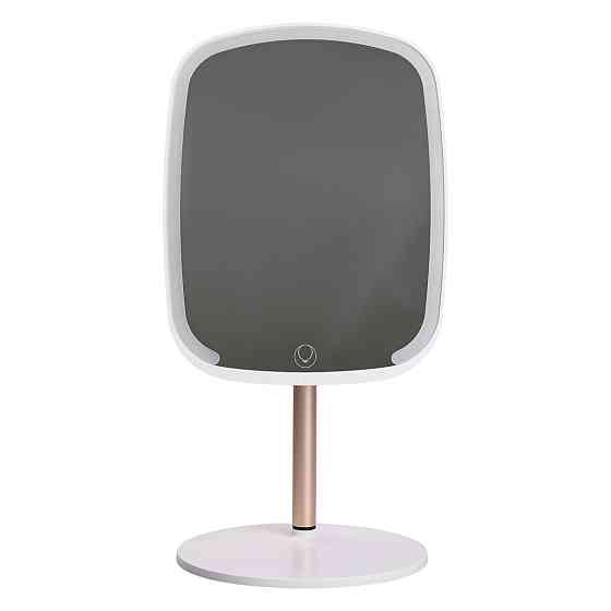 Yiwu Настільне дзеркало з підсвічуванням 23х18 см для макіяжу на ніжці Біле HP-10-6AW Коломыя