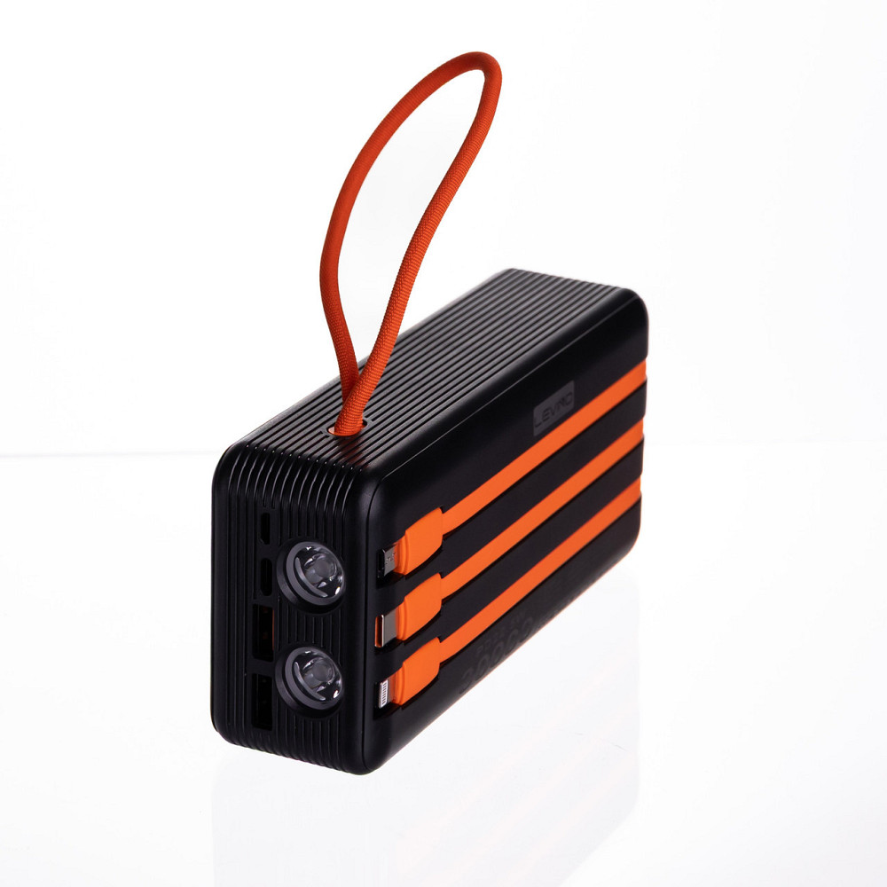 Повербанк зі швидким заряджанням та 3 шнурами 30000 mAh портативний зарядний пристрій powerbank заряджання для телефона HP-N56 Київ - фото 4