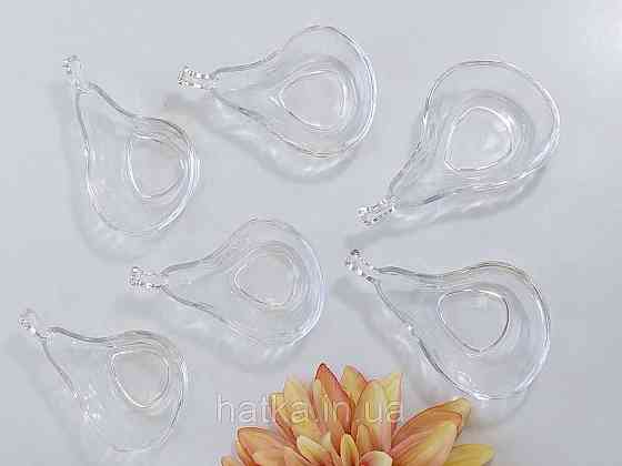Набір соусників 6 шт Olens "Груша" h43 мм d147*92 мм скло для дому та ресторанів Київ