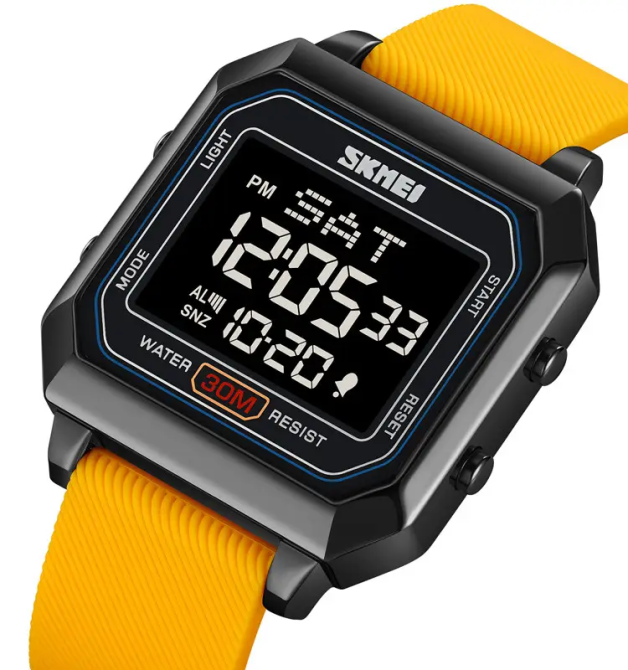 Годинник чоловічий спортивний наручний Skmei 2150 Жовтий Київ - фото 3