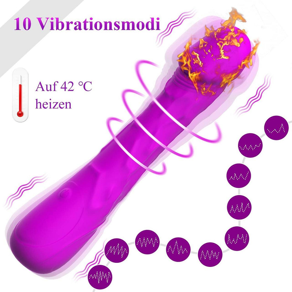 Вібратор-фаллоімітатор ORALLOO з 10 режимами вібрації - реалістичні силіконові вібратори для стимуляції її клітора з Німеччини Дніпро - фото 6