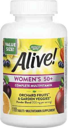 Мультивитамины для женщин старше 50 лет Nature's Way Women's 50+ Complete, Alive! 110 таб Киев