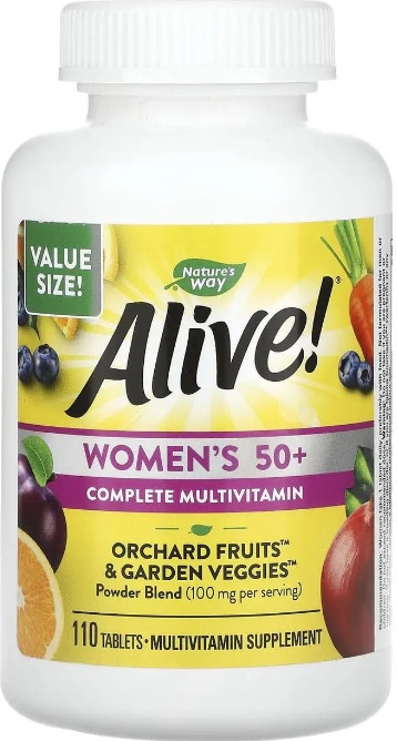 Мультивітаміни для жінок віком від 50 років Nature's Way Women's 50+ Complete, Alive! 110 таб Київ - фото 1