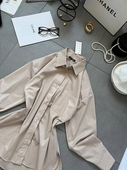 Жіноча базова сорочка на гудзиках з бавовни Одеса - фото 3