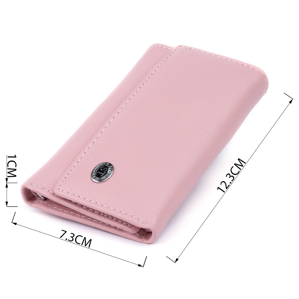 Ключниця-гаманець жіноча ST Leather 19227 Рожева Київ - фото 7