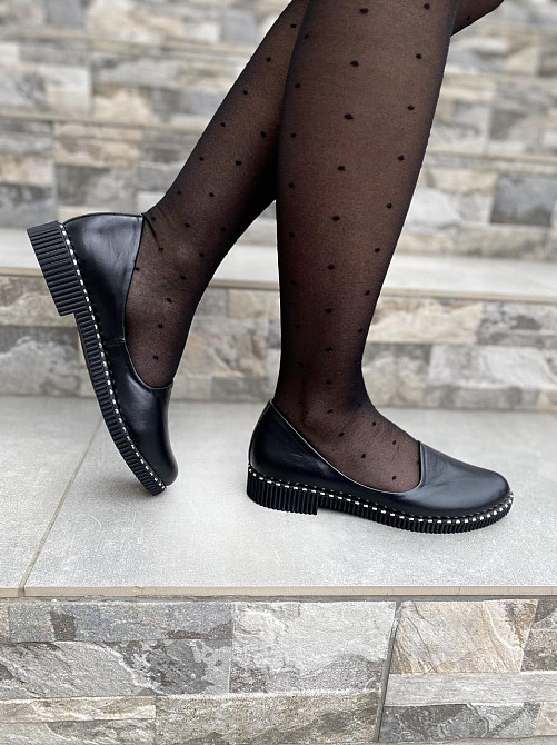 Lexi Балетки жіночі Lexi 2039 чорні (весна-осінь, шкіра натуральна) (2667) тільки 36р.і 40р. Коломыя - изображение 5