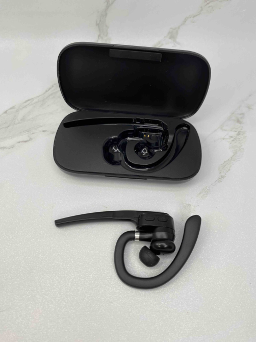 Б/В Бездротова Bluetooth гарнітура HSP-B6 PRO Bluetooth 5.0, DSP шумозаглушення, до 12 годин роботи, USB Type-C, чорна Київ - фото 1