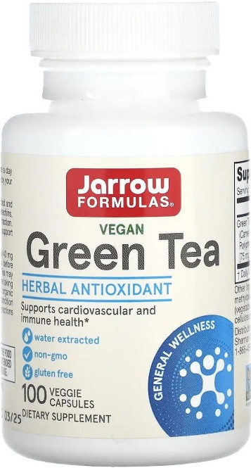 Екстракт зеленого чая Jarrow Formulas Green Tea 500 мг 100 капс Київ - фото 1