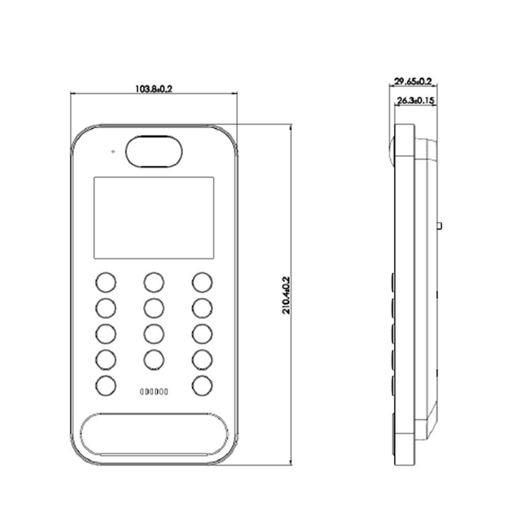 IP-відеопанель з WiFi 2Mp TVT TD-E2223-EM/IC/PE/WF з розпізнаванням облич та зчитувачем Mifare (82-00403) Київ - фото 14