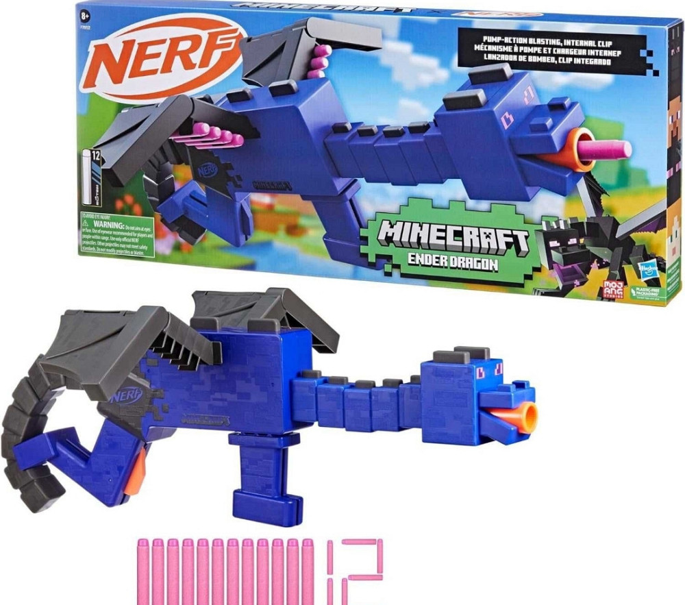 Бластер Nerf Minecraft Ender Dragon Нерф Майнкрафт Дракон енду. Харьков - изображение 8