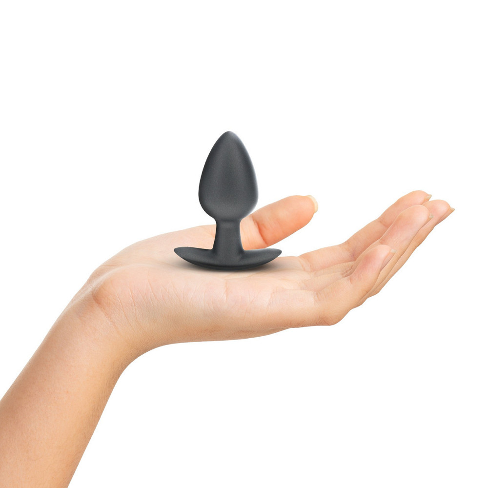 Анальная пробка Smooth Silicone Anal Plug - Medium - 3.1 / 7,9 cm - Gunmetal Sex Aura Киев - изображение 2