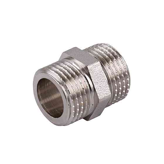 Ниппель 1/2″НН никелированный под прокладку NN332G OPTIMUM Киев