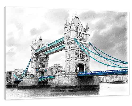 Картина холст у вітальню / спальню Велика Британія  MLP_33  ( 60х30см ) 60x100 см Київ