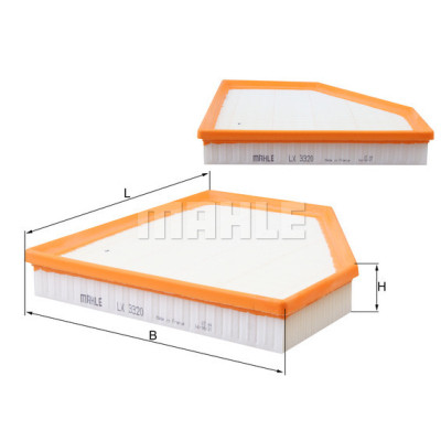 Повітряний фільтр для автомобіля Mahle LX3320 Вінниця - фото 1