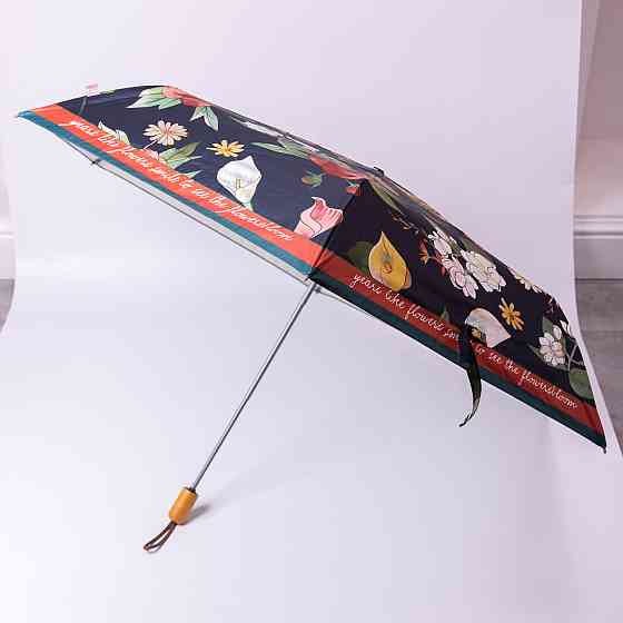 Елегантний чорний зонт з принтом, 99 см Київ