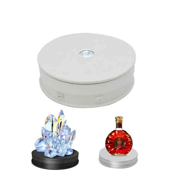 Предметний стіл поворотний з підсвіткою 20см білий 20кг Puluz EDA001759102B Київ