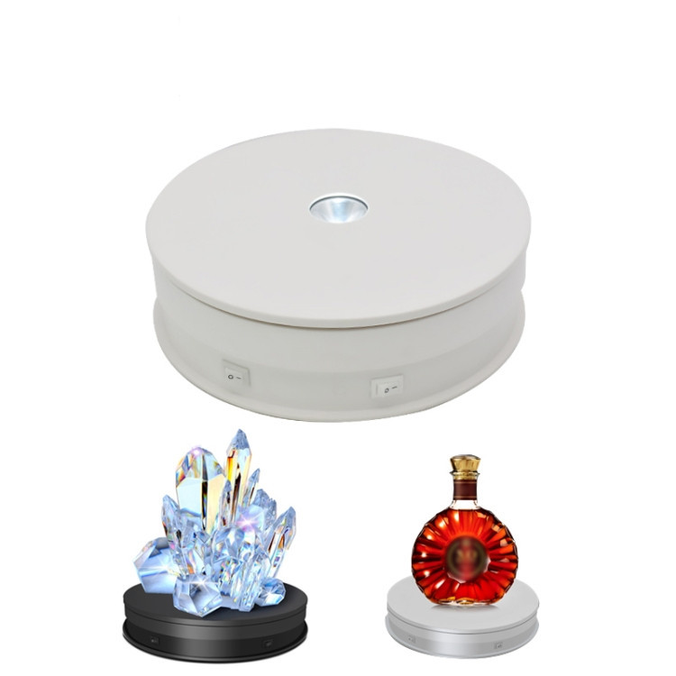 Предметний стіл поворотний з підсвіткою 20см білий 20кг Puluz EDA001759102B Київ - фото 2