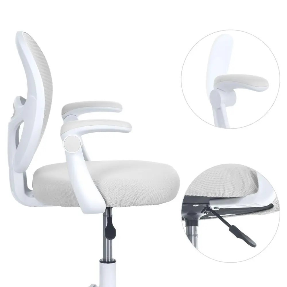 Крісло дитяче з підлокітником та підніжкою блокування коліс м'яке сидіння спинка із сітки регуляція висоти Сірий (M 6056-11) Чернигов - изображение 4