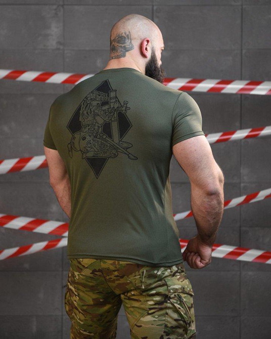 Тактична потовідвідна футболка SABUR МІНА ОЛИВА ВТ6562 Одеса - фото 3