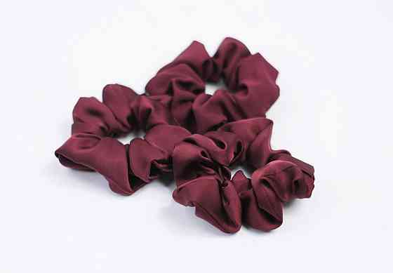 Гумка для волосся шовкова Бордовий Харків