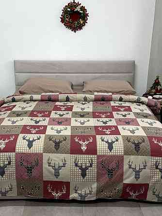 Ecotton Комплект постільної білизни Ecotton Сімейний 150х215 см Оленi на червоному новорічний Коломия