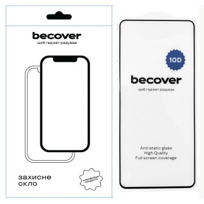Стекло защитное BeCover Blackview A100 10D Black (711528) Винница - изображение 1