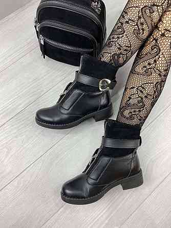 Черевики жіночі LaDi чорні натуральна шкіра зима (2136) 36р.38р.39р. Коломыя
