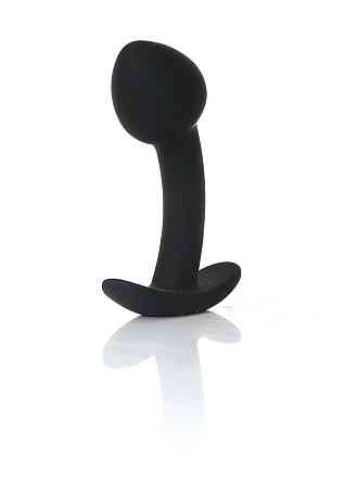Анальна пробка - Silicone Black Curved Plug S Sex Aura Київ