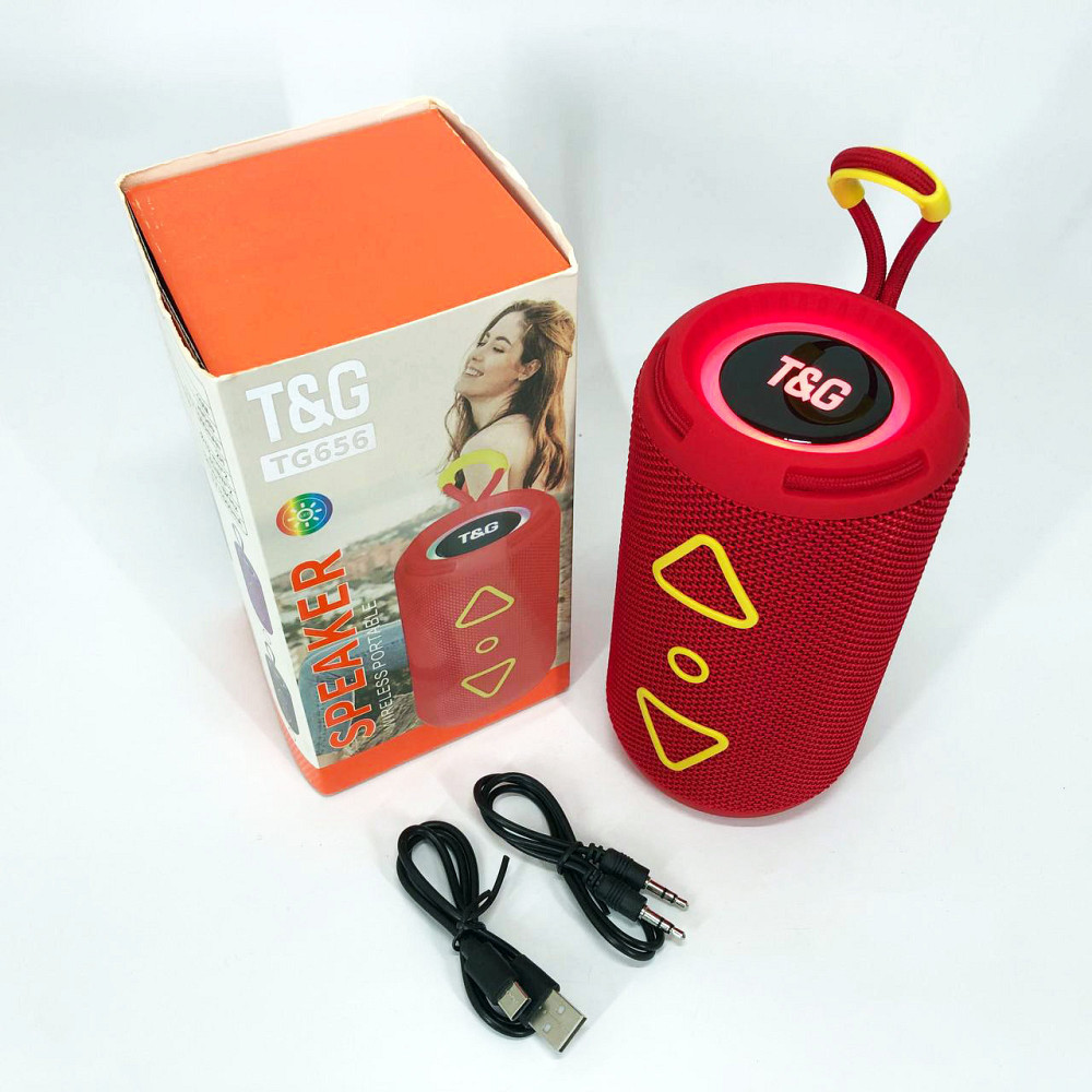 Переносна колонка для вечірки TG656, Колонка з динамічним led підсвічуванням Bluetooth музична IG-10 Львів - фото 14