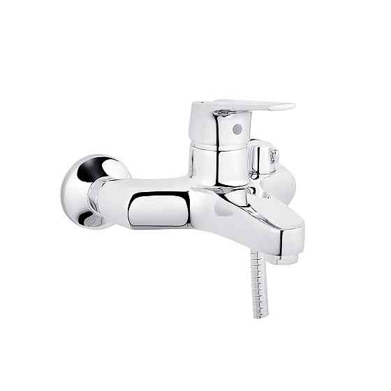 Змішувач для ванни Kroner KRM Odra - C060 з душовим гарнітуром, хром Київ