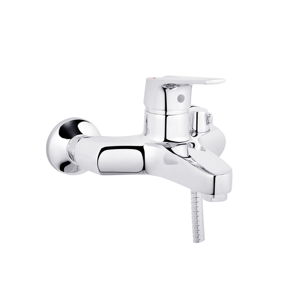 Змішувач для ванни Kroner KRM Odra - C060 з душовим гарнітуром, хром Київ - фото 1