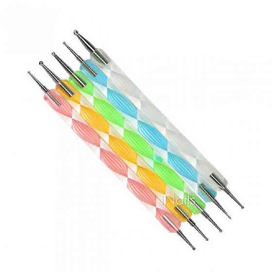 Дотс для дизайна ногтей - набор из 5 шт. Киев