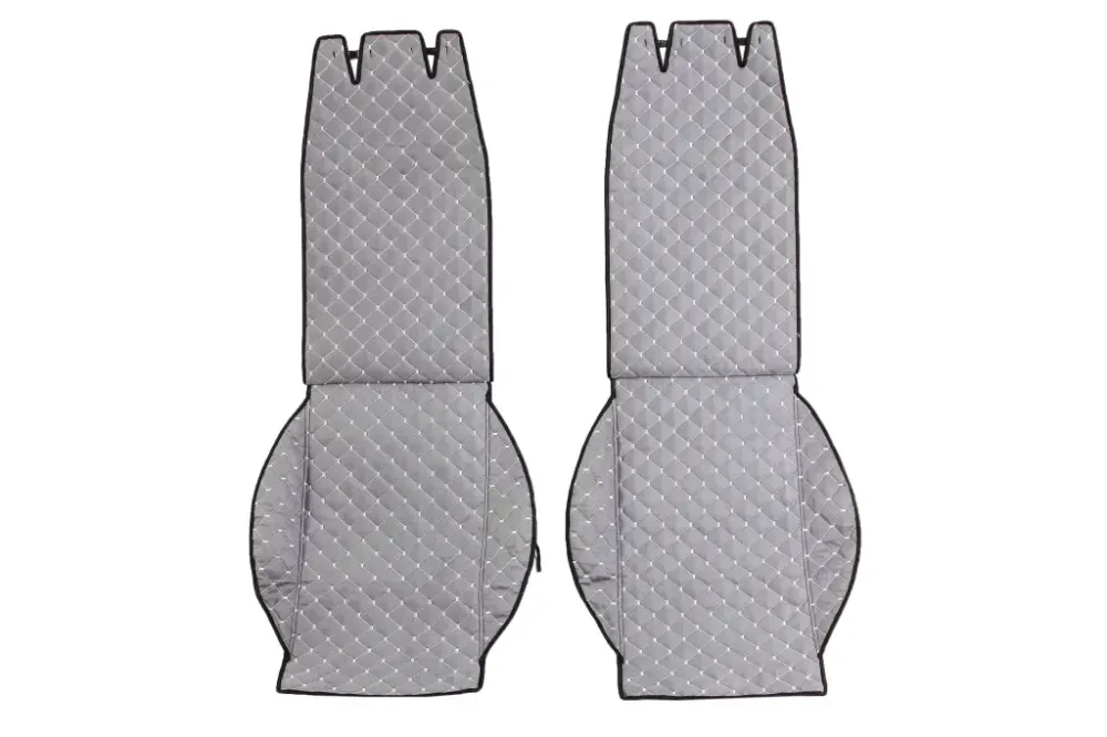 Накидка на сидушку алькантара передня сіра/серая нитка (2 шт.) Вінниця - фото 1