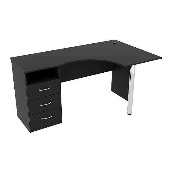 Стіл кутовий ОСК-2, Антрацит, 1500/900/760 Львів