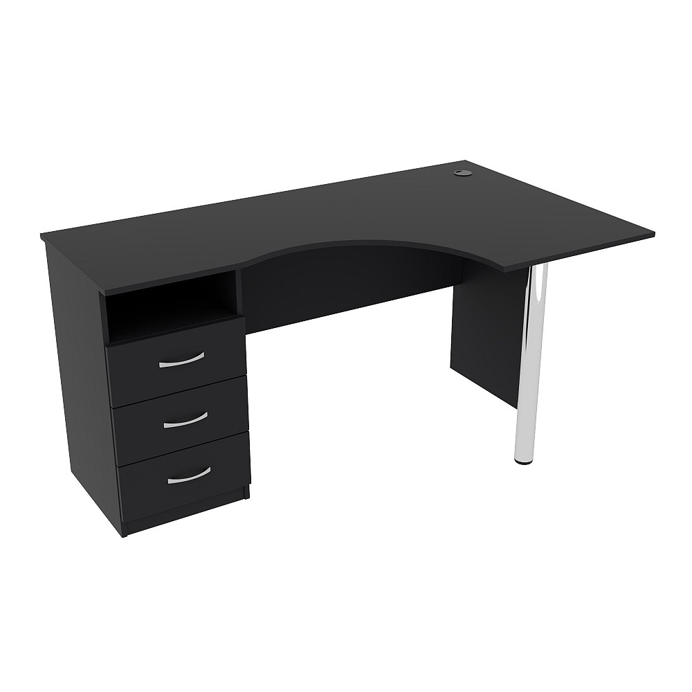 Стіл кутовий ОСК-2, Антрацит, 1500/900/760 Львів - фото 1