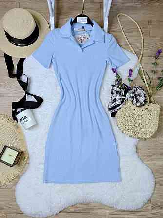 Стильне жіноче плаття-поло в спортивному стилі Блакитний, 40/42 Одеса