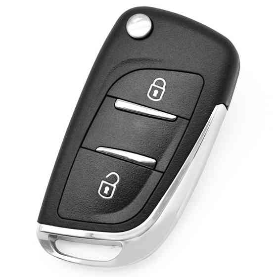 Выкидной ключ Peugeot с чипом и 2 кнопками Киев