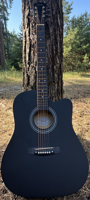 Акустична гітара чорна нова матова. Харків - фото 6