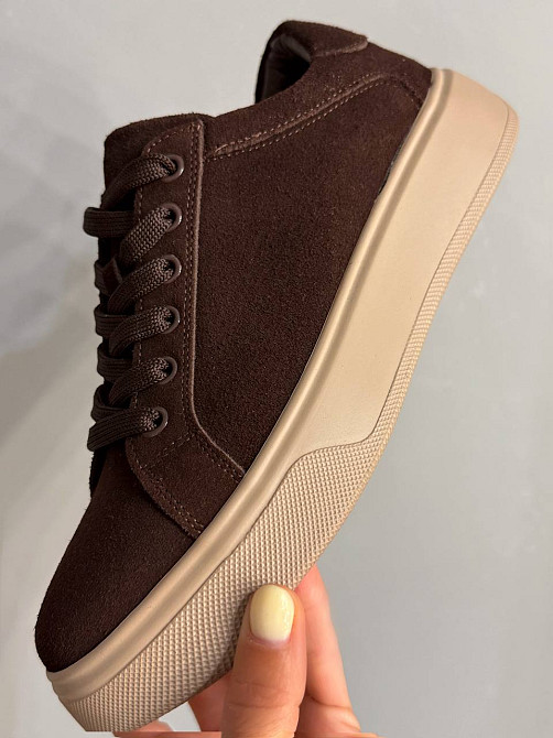 Кеди жіночі Hengji 85-12 натуральний замш на платформі коричневі, 38, 24,5 см Київ - фото 15