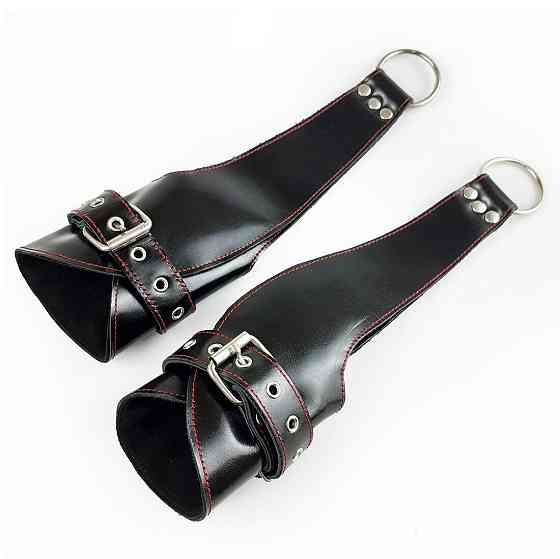 Поручі для підвісу Art of Sex – Fetish Hand Cuffs For Suspension, натуральна шкіра Sex Aura Київ