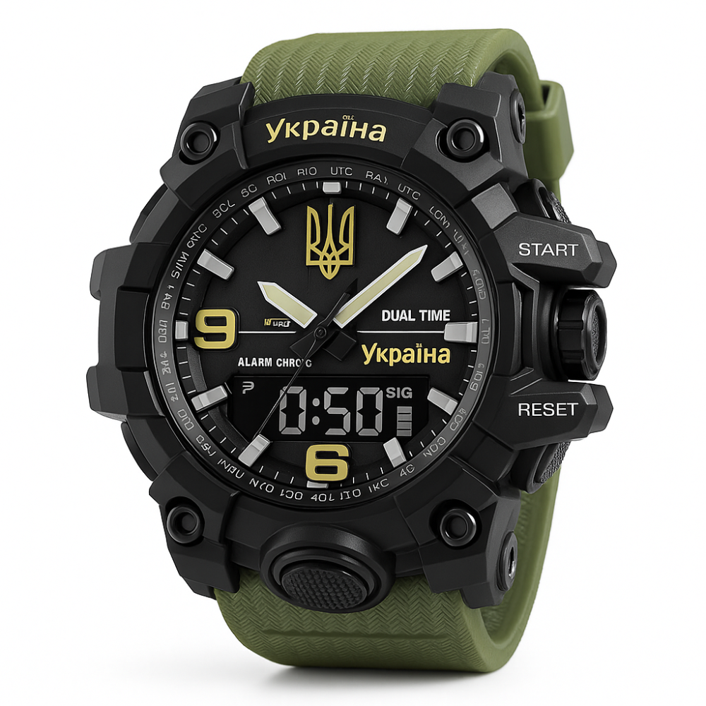 Чоловічий годинник з пластиковим ремінцем, Годинник для риболовлі та активного відпочинку OY-93 Львів - фото 13